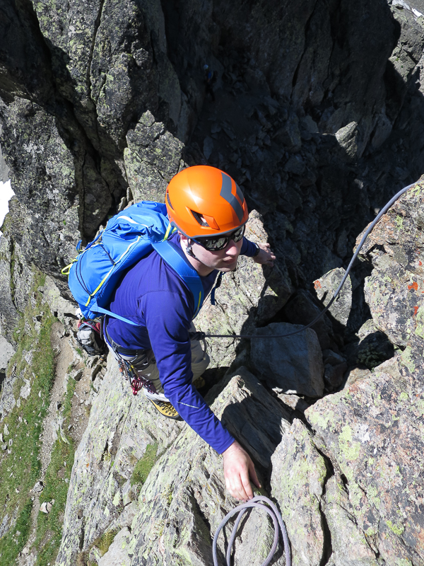 Starting up the climb (photo by Mark Houston)