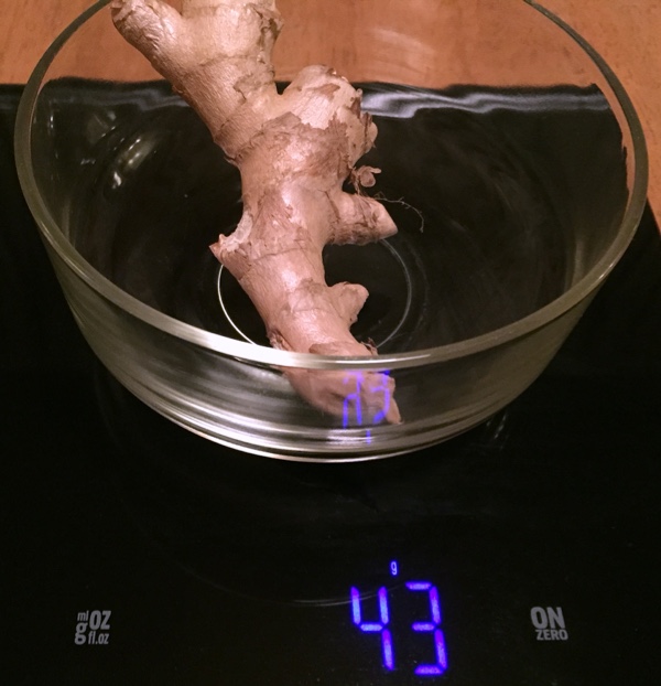 43 grams of ginger